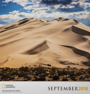 National Geographic National Park Calendar, Death Valley National Geographic National Park Calendar, Death Valley
