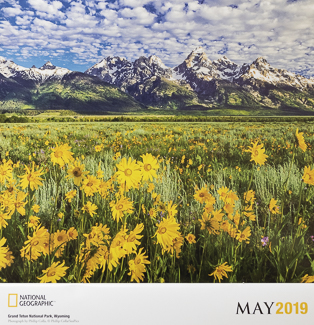 National Geographic National Park Calendar, Grand Tetons National Geographic National Park Calendar, Grand Tetons