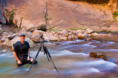 Photographing fall colors in the Zion River Narrows, Utah, photo by Garry McCarthy / McCarthyPhotos.com Photographing fall colors in the Zion River Narrows, Utah, photo by Garry McCarthy / McCarthyPhotos.com